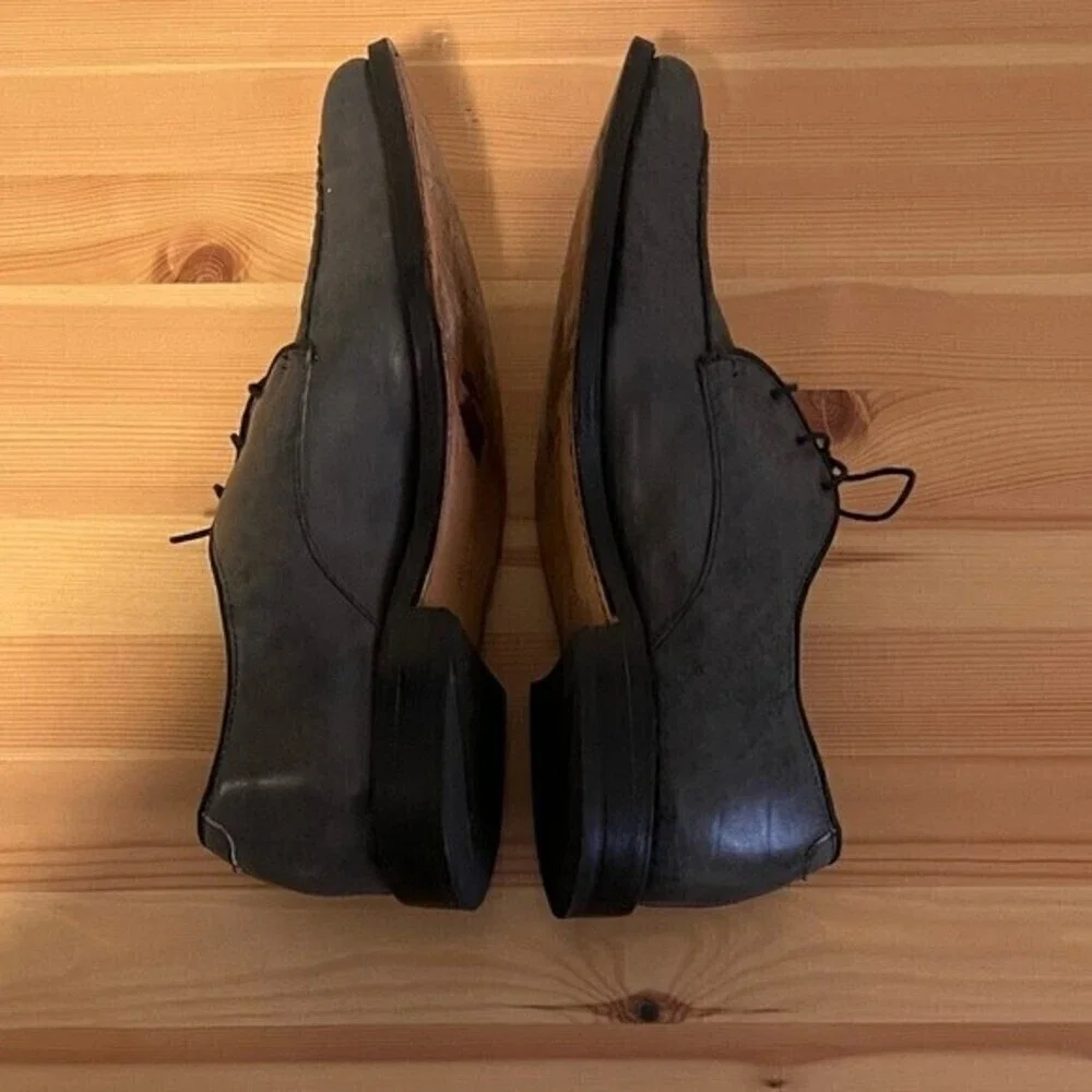 ALLEN Edmonds Parkway  Split Toe Grey Oxford Dress Shoes Size 8